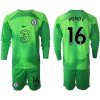 Maglia da Calcio Portiere a Maniche Lunghe Chelsea MENDY 16 2022-23 Verde per Bambino